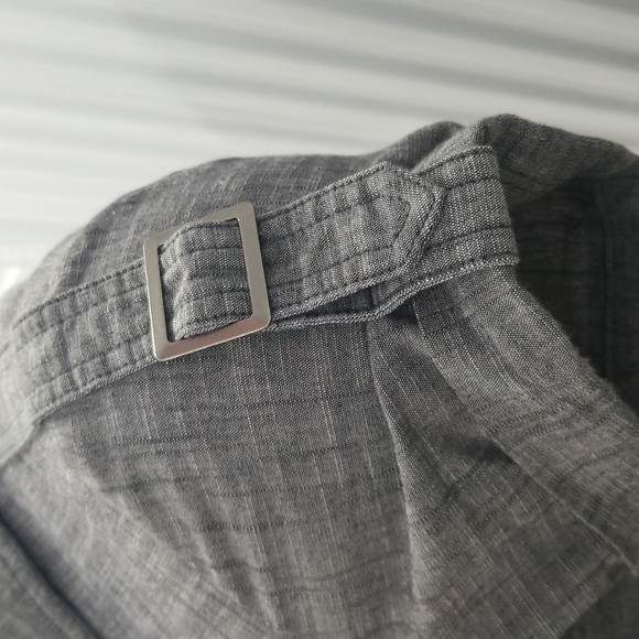 🎉HP🎉Sharagano Gray Button up Dress - Picture 5 of 9